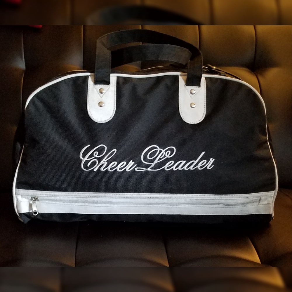 CheerLeader Duffle Bag Pockets Galore Black/White